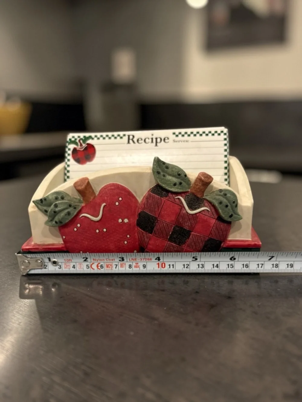 EUC Vintage Applejack Ingleman Designs Porcelain Recipe Card Box W/ Unused Cards